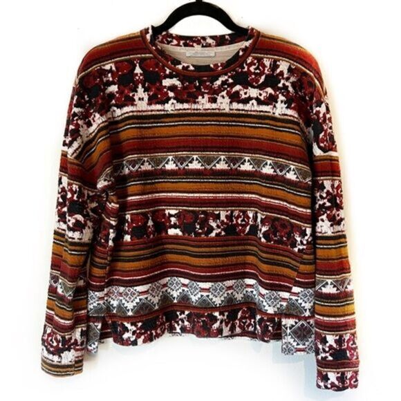 Zara Tops - Zara Southwestern Aztec Print Pullover Top